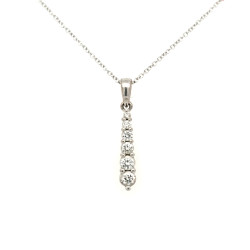 Pre Owned 18ct White Gold Diamond Pendant ZU899